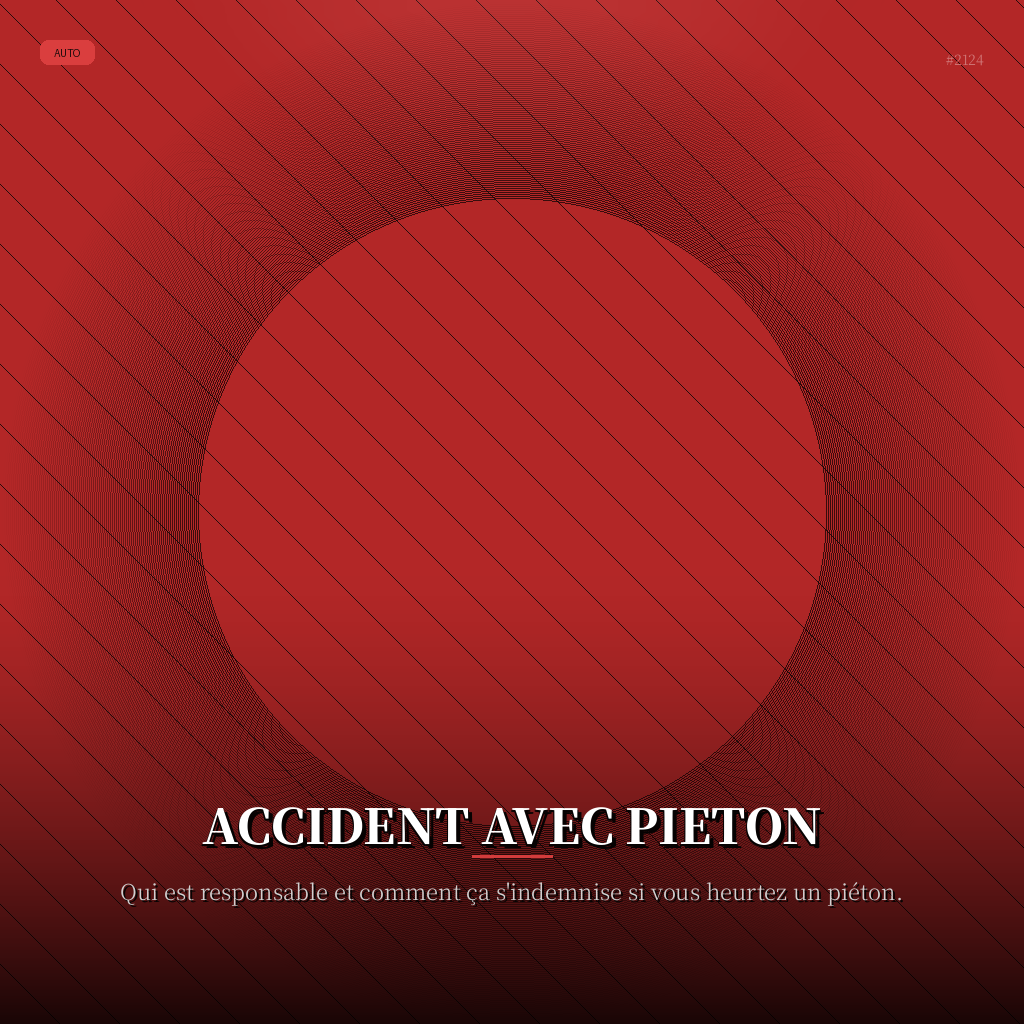 Accident avec Pieton