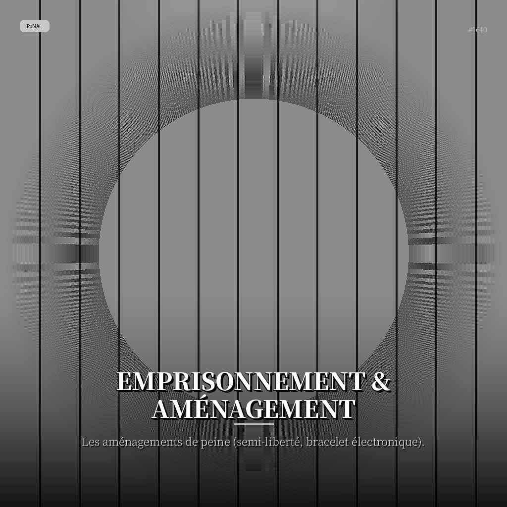 Emprisonnement & Aménagement