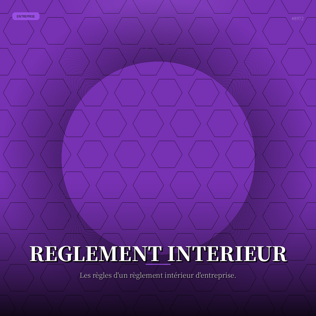 Reglement Interieur